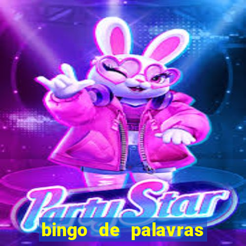 bingo de palavras cha de bebe